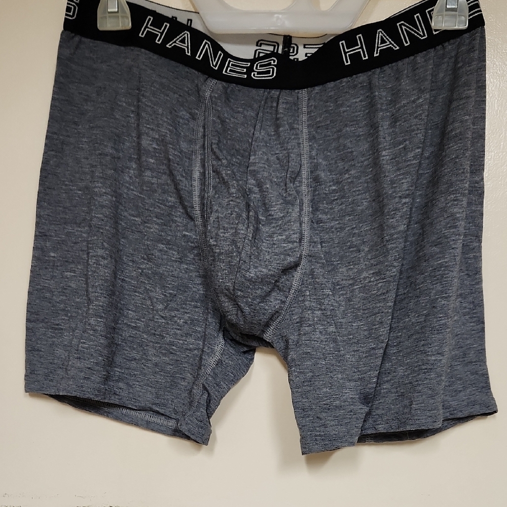 Hanes Blue Boxer Briefs Comfort Flex Fit - Picture 3 of 5